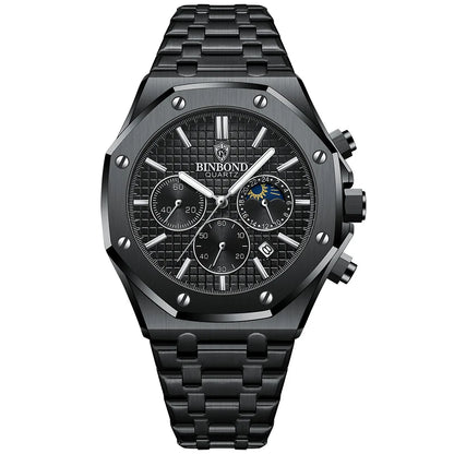 Quality Men Watch Luxury High Man Quartz Wristwatch Waterproof Luminous Date Stainless Steel Men'S Watches Casual Clock