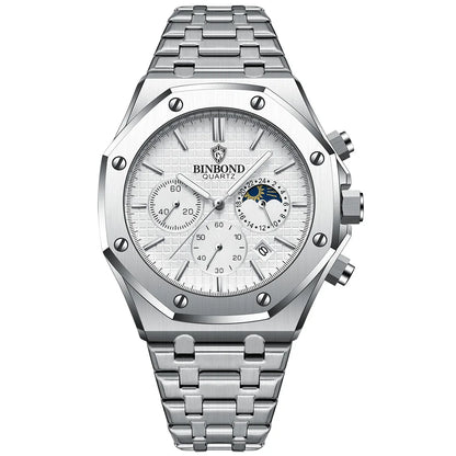Quality Men Watch Luxury High Man Quartz Wristwatch Waterproof Luminous Date Stainless Steel Men'S Watches Casual Clock