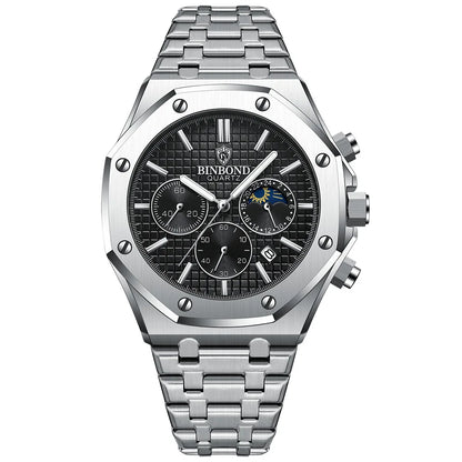 Quality Men Watch Luxury High Man Quartz Wristwatch Waterproof Luminous Date Stainless Steel Men'S Watches Casual Clock